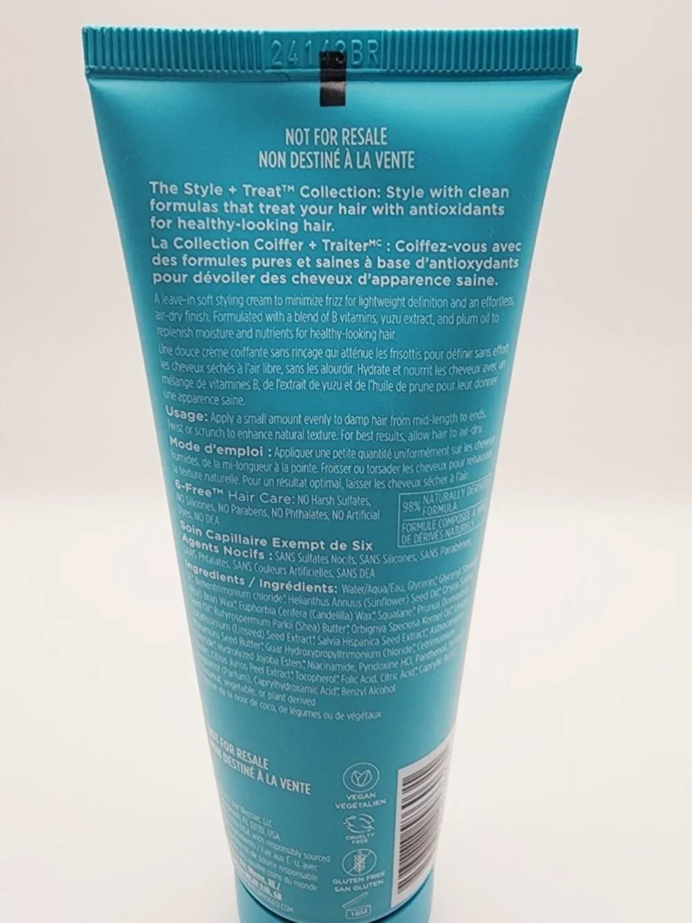 Briogeo Style Treat Yuzu Plum Oil Soft Power Air Dry Hair Cream Anti Frizz 4 oz